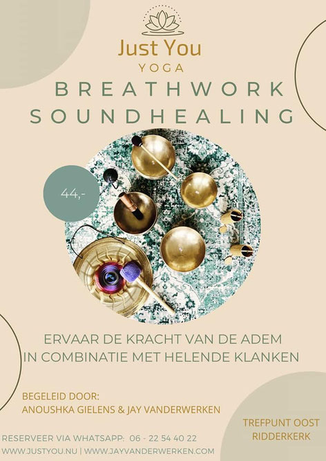 PowerVrouwen, Agenda, 2024, Verbonden ademhaling en soundhealing in Ridderkerk door Anoushka Gielens