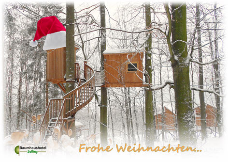 Baumzelt Weihnachten, Bild: Baumhaushotel Solling.