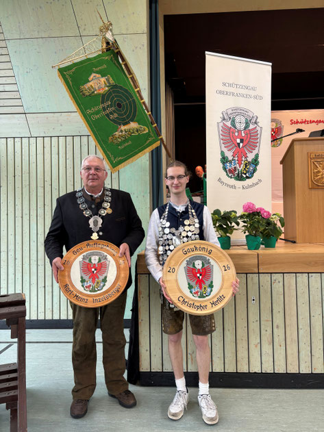 Gau-Auflage König 2026 - Karl-Heinz Inzelsberger, Gaukönig LG 2026 - Christopher Herlitz