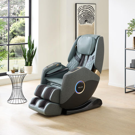 WELCON Easyrelaxx Massagesessel Plus grau schwarz