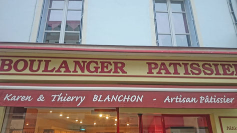 Eclairage de magasin, éclairage de vitrine Boulangerie Blanchon à Bourg-en-Bresse