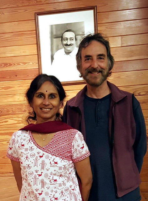 April 2016 ; Michael & Lakshmi at Meher Center, Myrtle Beach, SC. - photo taken by Anthony Zois