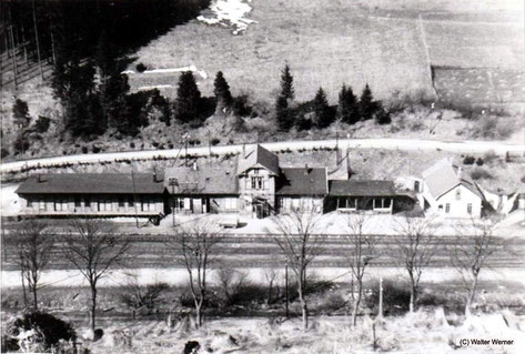 Endpunkt der Odertalbahn war der Staatsbahnhof St. Andreasberg West am Fuße des Glockenberges. 