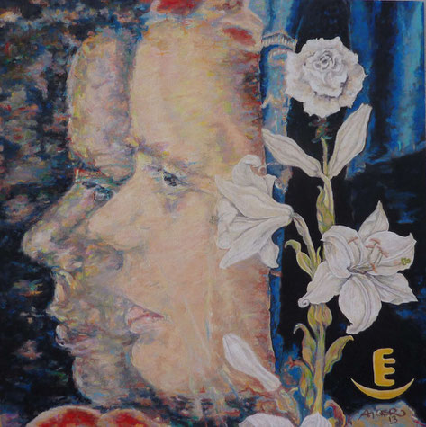 Ölkreide auf Sperrholz, 50x50, 2013