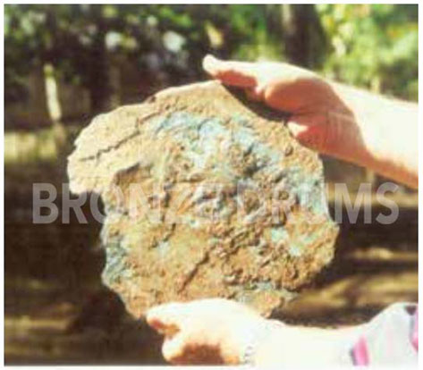 Fig.8. Only drum preserved after wild finds (Kampong Cham Museum)