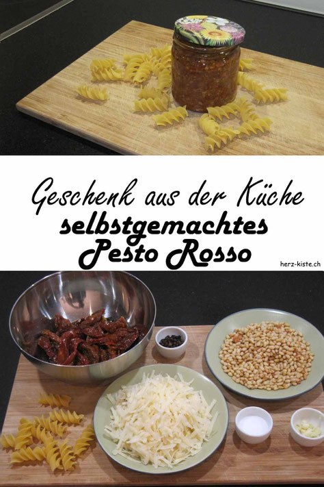 DIY Geschenkidee aus der Küche: selbstgemachtes Pesto Rosso - so verschenkst du Vitamine auch in der dunklen Winterzeit