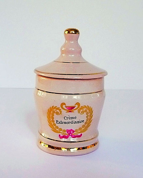 ELIZABETH ARDEN : CREME EXTRAORDINAIRE DANS POT EN FAÏENCE ROSE : ICI LE PLUS PETIT DES POTS