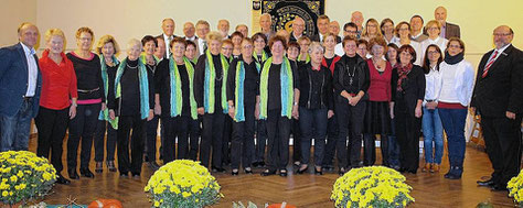 Teilnehmer Gruppenchorkonzert aus Wipfeld, Gochsheim, Gerolzhofen - 24.10.15 - in Wipfeld