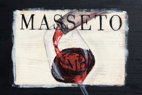 Weinkistendeckel Masseto 