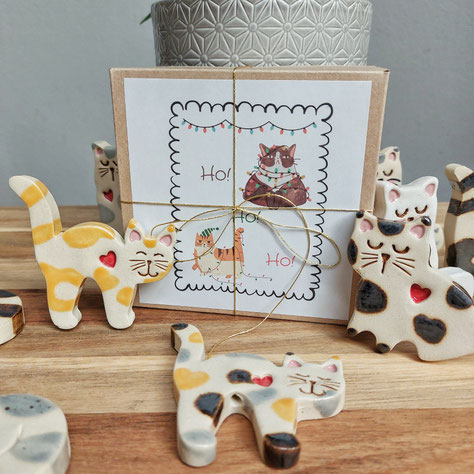 Geschenkverpackung für Topfstecker Katzen
