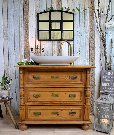 Massivholz-Badmöbel - Land & Liebe Badmöbel Landhaus