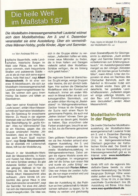 Quelle: "regiogeflüster" Nr. 54 November 2016