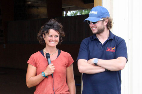 Fanny Lelièvre et Romain Touret dirigent l'Ecurie les Rouillons