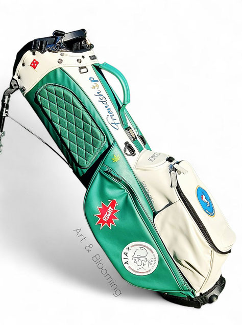 persoonliojke golftas jubileumcadeau, origineel cadeau golfclub