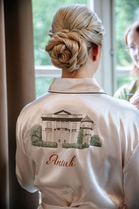 gepersonaliseerde kimono bruid huwelijksgeschenk