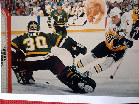 Mario Lemieux - In memory of Bob Johnson, Stanley Cup 1993 by Joachim Thiess