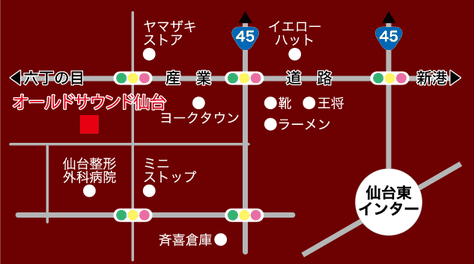 オールドサウンド仙台地図