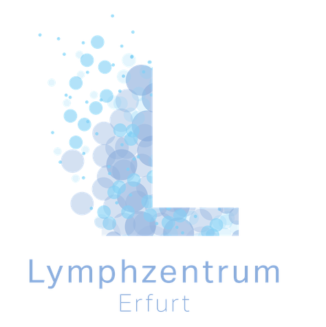 Das blaue Logo des Lymphzentrum Erfurt