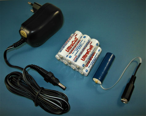 AA Mignon Batterie Netzteil Adapter mit Netzteil und Dummy Batterien