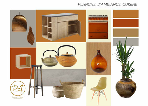 Planche d'ambiance cuisine - Décor Zé Âme