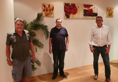 v.l.n.r. Wolfgang Curth, Andreas Thon, Axel Schmidt