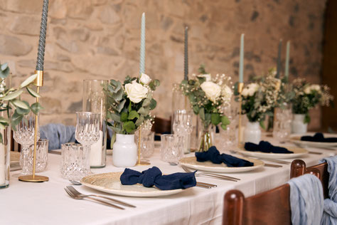 Salle de mariage dans le mas Le Petit Nizon, domaine pour mariage près d'Avignon entre Gard et Vaucluse