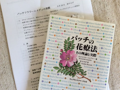 レジュメと林サオダ先生の訳書「バッチの花療法 その理論と実際」