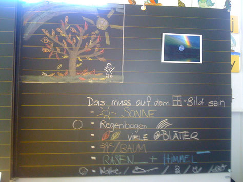 Foto: B. Moser  * Zeichnungsunterricht 1./2. Klasse