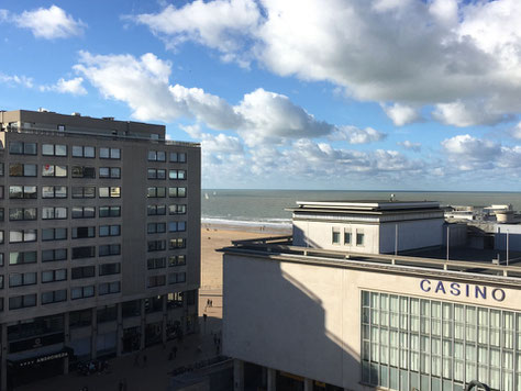 Appartement en location saisonnière à Ostende avec vue sur la mer du Nord