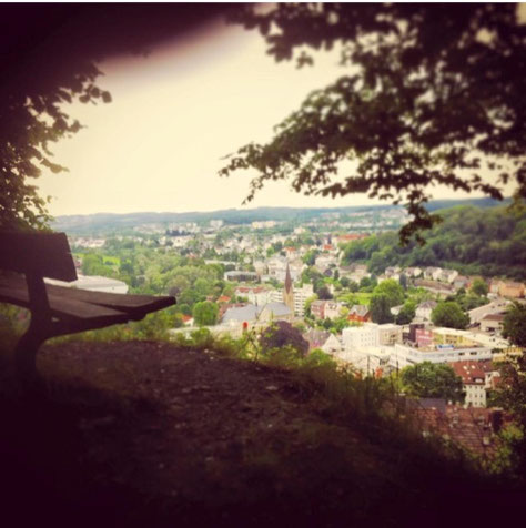 Blick vom nahegelegenen Wasserturm Hohenlimburg
