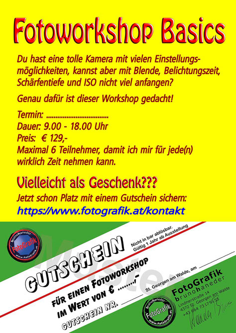 Fotoworkshop Anmeldung