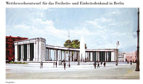 Wettbewerbsentwurf Neuhaus Freiheits-und Einheitsdenkmal