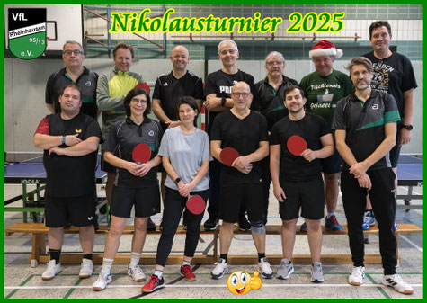 Von links (oben): Oliver, Heiko, Martin, Jusuf, Klaus, Heinrich, Jörg; unten: Marcel, Helga, Rebecca, Andreas, Manuel und Stefan