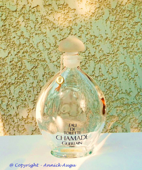 CHAMADE - FLACON GOUTTE EAU DE TOILETTE - 200 ML - AVEC SERIGRAPHIE NOIRE