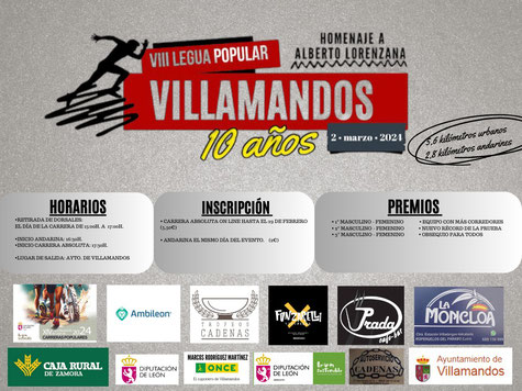 VIII LEGUA POPULAR DE VILLAMANDOS - Villamandos, 02 Marzo 2024