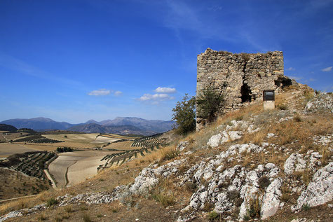 The castle ruins of Montejícar