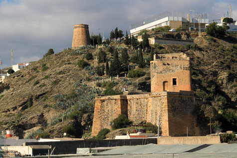 View on the fortress of La Rabita