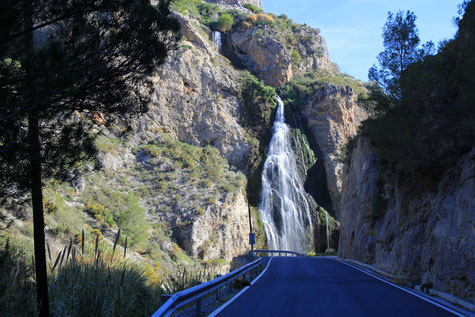 The waterfall of Guájar Alto