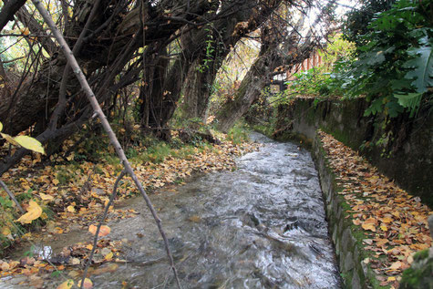 An irrigation chanel in Huétor Santillán