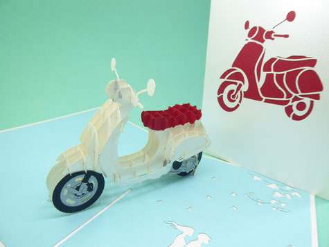 Carte pop-up Vespa