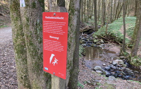 An der Kaskadenschlucht