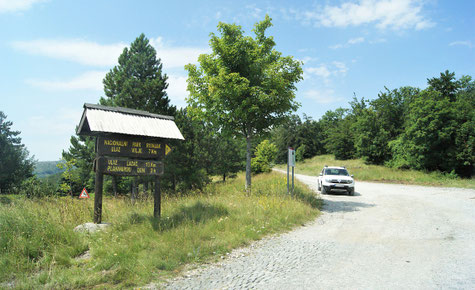 Einfahrt von Süden in den Nationalpark