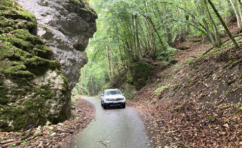 Spektakulärer Abschnitt auf der Route
