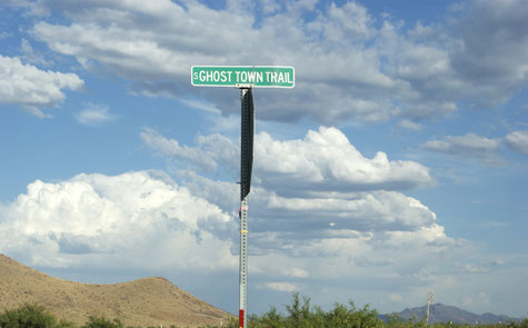 Abzweigung des Ghost Town Trails