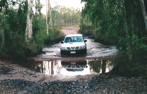 Creek Crossing auf dem Track zu den Tjaynera Falls