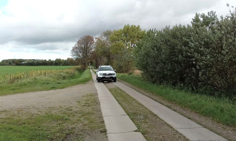 Kolonnenweg im Gebiet der Kühlung