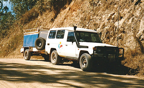 Typisches Tourenfahrzeug in Australien: der Land Cruiser
