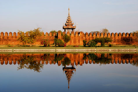 A bastion at Mandalay Palace - Mandalay
