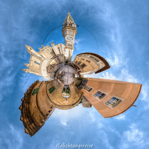 Belichtungsreise, Little Planet, Manacor, Mallorca, Kugelpanorama, Panorama, 360 Grad, 360 Grad Panorama, Kirche