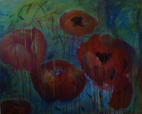 Ohne Titel , Acryl auf Leinwand , 150 x 120 cm